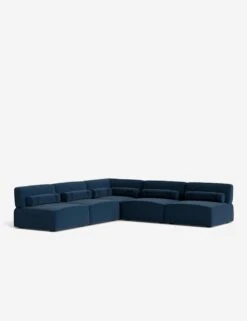 Solana Corner Sectional Sofa By Eny Lee Parker -MIUBOW Furniture Shop SolanaCornerSectionalSofa BlueVelvet120 WithBolster L0469139 Side 2