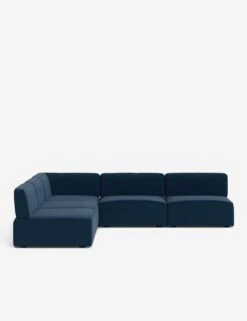 Solana Corner Sectional Sofa By Eny Lee Parker -MIUBOW Furniture Shop SolanaCornerSectionalSofa BlueVelvet120 WithoutBolster L0469139 Front 1