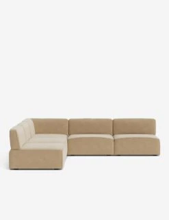 Solana Corner Sectional Sofa By Eny Lee Parker -MIUBOW Furniture Shop SolanaCornerSectionalSofa BrieVelvet120 WithoutBolster L0469138 Front 1