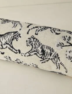 Tiger Bolster Pillow By Sarah Sherman Samuel -MIUBOW Furniture Shop TigerBolsterPillow IvorybySarahShermanSamuel A0655810B1110 Product