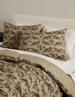Tiger Hemp Duvet Cover By Sarah Sherman Samuel -MIUBOW Furniture Shop TigerHempReversible Queen Full A0656719 3 Product