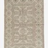 Vintage Turkish Hand-Knotted Wool Rug No. 201, 3'7" X 5'9"