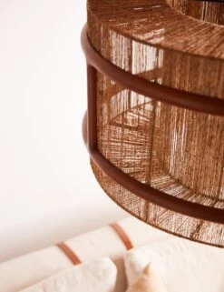 Suma Chandelier -MIUBOW Furniture Shop WJHPLG NA SS23 WoodJuteChandelier 072 Detail