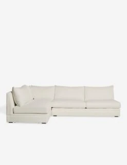 Winona Armless Sectional Sofa -MIUBOW Furniture Shop WinonaArmless3PieceChaiseSectionalLAF KleinIvory 12857 SITECROP