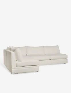 Winona Armless Sectional Sofa -MIUBOW Furniture Shop WinonaArmless3PieceChaiseSectionalLAF KleinIvory 12862 SITECROP