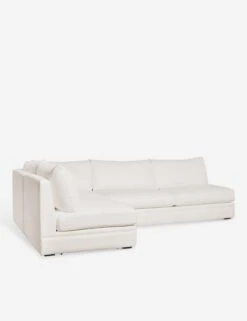 Winona Armless Sectional Sofa -MIUBOW Furniture Shop WinonaArmless3PieceChaiseSectionalLAF NevisIvory 12862 SITECROP