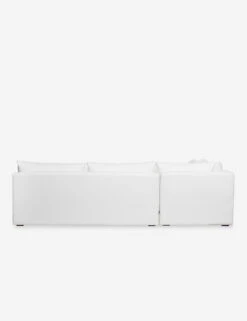 Winona Armless Sectional Sofa -MIUBOW Furniture Shop WinonaArmless3PieceChaiseSectionalLAF WhitePerformance 12852