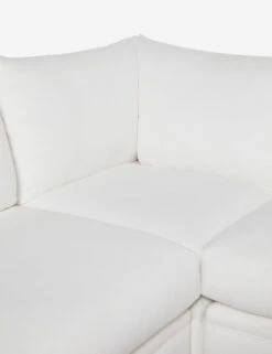 Winona Armless Sectional Sofa -MIUBOW Furniture Shop WinonaArmless3PieceChaiseSectionalLAF WhitePerformance 12860