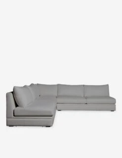 Winona Armless Corner Sectional Sofa -MIUBOW Furniture Shop WinonaArmless3PieceCornerSectional KleinSilver 12866 SITECROP