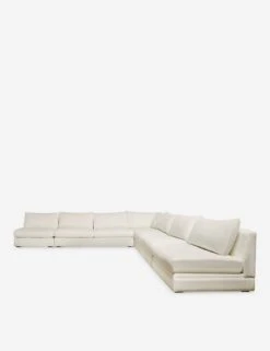 Winona Armless Corner Sectional Sofa -MIUBOW Furniture Shop WinonaArmless5PieceCornerSectional KleinIvory 12839 SITECROP