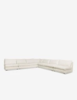 Winona Armless Corner Sectional Sofa -MIUBOW Furniture Shop WinonaArmless5PieceCornerSectional KleinIvory 12845 SITECROP