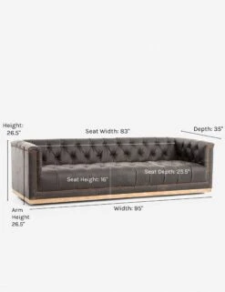 Afia Leather Sofa, Distressed Black -MIUBOW Furniture Shop afia leather sofa distressed black