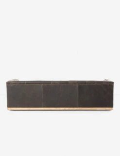 Afia Leather Sofa, Distressed Black -MIUBOW Furniture Shop afia sofa destroyed black 4 1 3