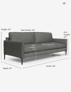 Allisen Sofa -MIUBOW Furniture Shop allisen sofa charcoal 59