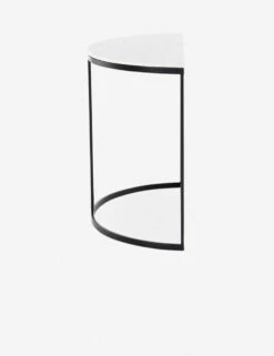 Amorica Demilune Console Table -MIUBOW Furniture Shop amorica demilune console white marble 5 1