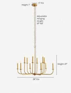 Breck Chandelier By Arteriors -MIUBOW Furniture Shop arteriors breck chandelier antique brass