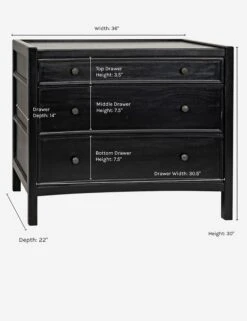 Artesia Dresser -MIUBOW Furniture Shop artesia dresser black 1