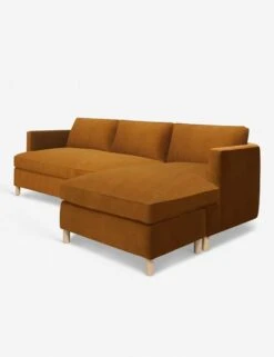Belmont Sectional Sofa By Ginny Macdonald -MIUBOW Furniture Shop belmont sectional velvet cognac 3 rtf 1 a75ae555 4fa3 459f 9412 fb6406537a75
