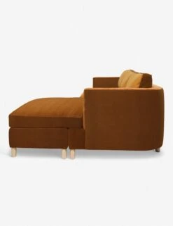 Belmont Sectional Sofa By Ginny Macdonald -MIUBOW Furniture Shop belmont sectional velvet cognac 5 rtf a239f3da 157e 44dd ae90 5655ed0c03c7
