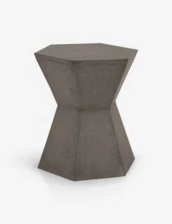 Kai Indoor/Outdoor Side Table 11 Kai Indoor/Outdoor Side Table -MIUBOW Furniture Shop bento accent table slate grey concrete dark 1 02