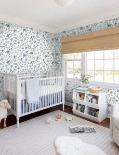 Blue Floral Wallpaper By Rylee + Cru -MIUBOW Furniture Shop bluefloral4