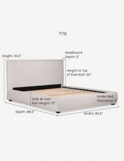 Cambria Platform Bed -MIUBOW Furniture Shop cambria king dims