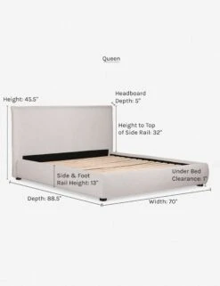 Cambria Platform Bed -MIUBOW Furniture Shop cambria queen dims