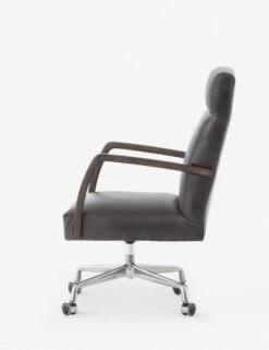 Camden Leather Office Chair, Ebony -MIUBOW Furniture Shop camden desk chair ebony 2 1