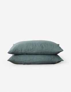European Flax Linen Pillowcases (Set Of 2) By Cultiver -MIUBOW Furniture Shop cultiver linen bedding bluestone pillowcase 6380aeb7 c1bf 49ea ad38 a160dea4cf5c