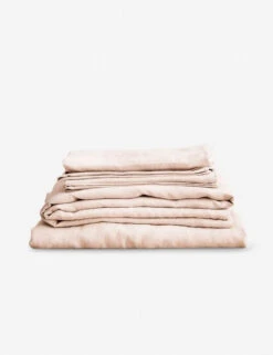European Flax Linen Sheet Set By Cultiver -MIUBOW Furniture Shop cultiver linen bedding blush sheet set 1 1 1