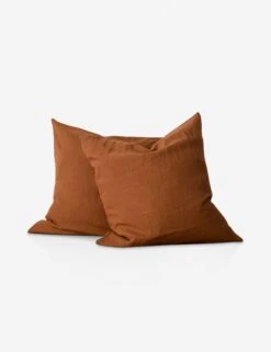 European Flax Linen Pillowcases (Set Of 2) By Cultiver -MIUBOW Furniture Shop cultiver linen bedding cedar euro
