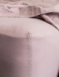 European Flax Linen Fitted Sheet By Cultiver -MIUBOW Furniture Shop cultiver linen bedding dusk fitted sheet 1 1