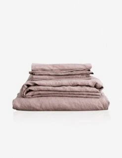 European Flax Linen Sheet Set By Cultiver -MIUBOW Furniture Shop cultiver linen bedding dusk sheet set 1 1