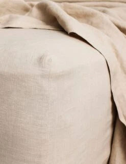 European Flax Linen Fitted Sheet By Cultiver -MIUBOW Furniture Shop cultiver linen bedding nude fitted sheet 1