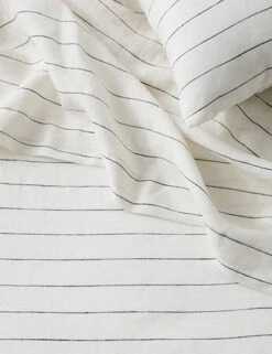 Linen Bedding, Flat Sheet By Cultiver -MIUBOW Furniture Shop cultiver linen bedding pencil stripe flat sheet 1
