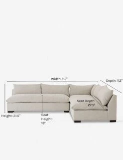 Decima Sectional Sofa -MIUBOW Furniture Shop decima corner sectional sofa oatmeal
