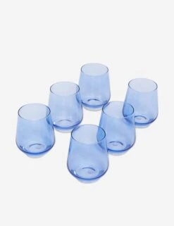 Stemless Wine Glass, (Set Of 6) By Estelle Colored Glass -MIUBOW Furniture Shop estelle stemware cobalt 314 2d3a126f 1877 48e7 a54f 431022b795c9