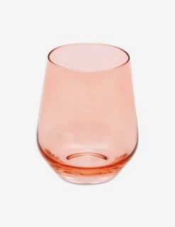 Stemless Wine Glass, (Set Of 6) By Estelle Colored Glass -MIUBOW Furniture Shop estelle stemware pink 301 677f8493 e049 4473 adc0 ff871f5733f7