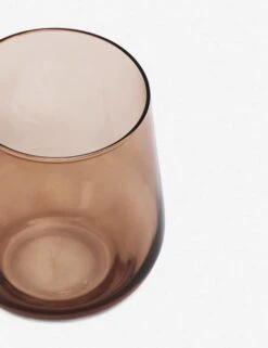 Stemless Wine Glass, (Set Of 6) By Estelle Colored Glass -MIUBOW Furniture Shop estelle stemware smoke 313