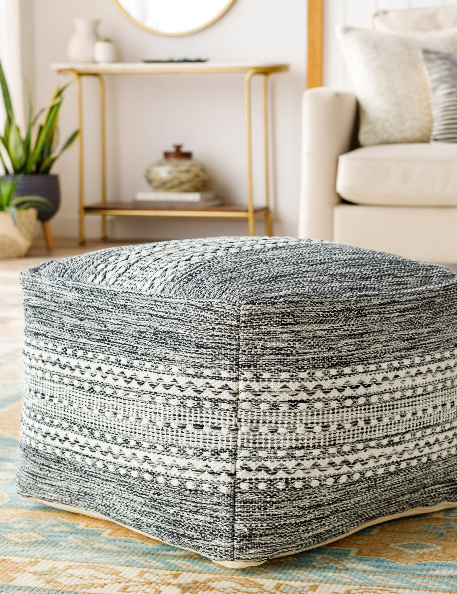 Orev Square Pouf 5 Orev Square Pouf - Image 5