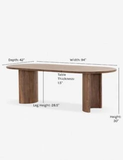 Gilda Oval Dining Table -MIUBOW Furniture Shop gilda oval dining table d1234588 75ff 4eb2 8d6b 4fc40b2aa683