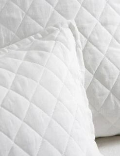 Hampton Quilted Sham By Pom Pom At Home -MIUBOW Furniture Shop hampton white detail 1