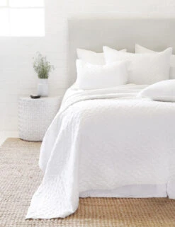 Hampton Quilted Coverlet By Pom Pom At Home -MIUBOW Furniture Shop hampton white front 2