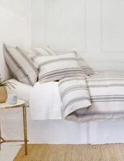 Jackson Linen Duvet By Pom Pom At Home -MIUBOW Furniture Shop jackson flax midnight bed side 1