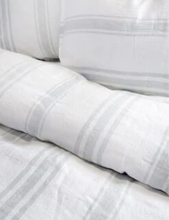 Jackson Linen Duvet By Pom Pom At Home -MIUBOW Furniture Shop jackson white ocean detail