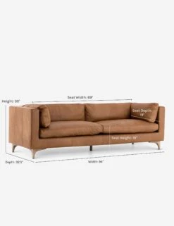 Jocelyn Leather Sofa -MIUBOW Furniture Shop jocelyn