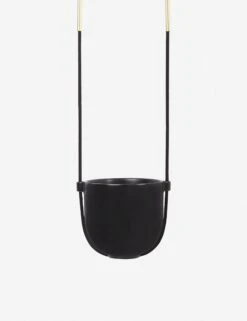 Juno Hanging Planter Pot -MIUBOW Furniture Shop juno hanging planter black 2 1