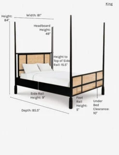 Kaira Poster Bed -MIUBOW Furniture Shop kaira poster bed king 1 1