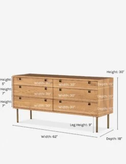 Karma 6-Drawer Dresser -MIUBOW Furniture Shop karma 6 drawer dresser