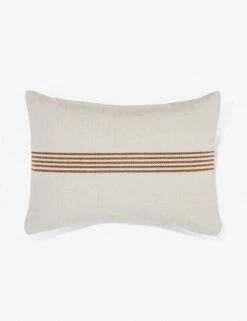 Katya Indoor / Outdoor Pillow -MIUBOW Furniture Shop katya outdoor lumbar pillow rust stripe a01501871 2 75559575 3e59 49e6 ba3d 86a97063d269